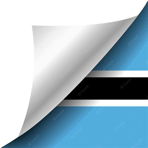 Premium Vector | Hidden Botswana flag with curled corner