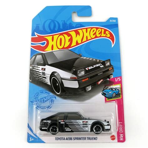 Машинка Mattel Hot Wheels C Toyota Ae Sprint Trueno Black And White купить на OZON по