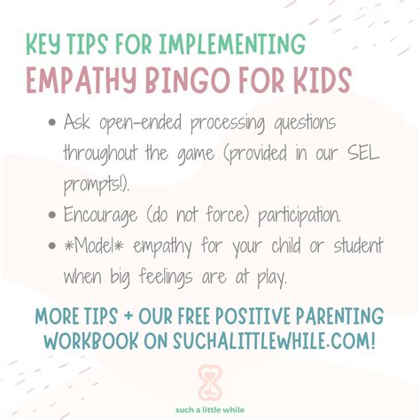 Empathy Bingo Printable PDF for Kids | Empathy Activities, Exercises ...