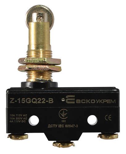 Микровыключатель концевой с роликом Z-15GQ22-B АСКО-УКРЕМ [A0050040001 ...