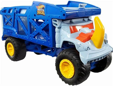 Машинка Mattel Hot Wheels Monster Trucks Грузовик транспортер Рино Риг HFB купить с