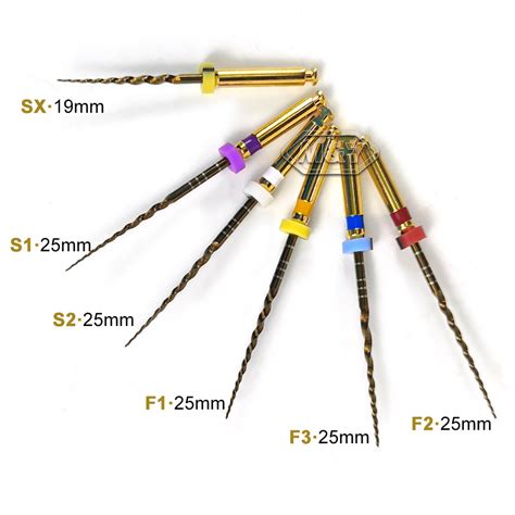 Dental Root Canal File Gold Flexible Files Rotary Nickel Titanium