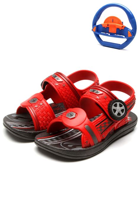 Sandália Grendene Kids Hot Wheels Volante Speed Vermelho Compre Agora Dafiti Brasil