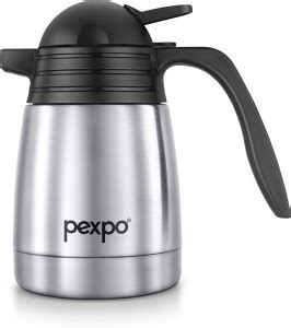 Pexpo Stainless Steel Vacuum Insulated Cosmo Carafe Hrs Hot And Cold Tea Coffee Ml Flask