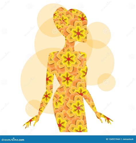 Woman Body Silhouette Stock Vector Illustration Of Naked 134921944
