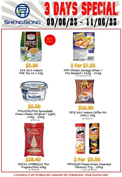 Jun Sheng Siong Supermarket Day Special Sg