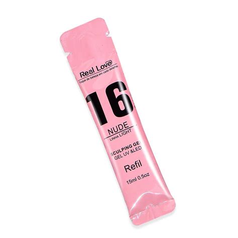 Refil Gel De Modelagem Para Unhas Sculping Gel Linha Light 15ml Real Love 16 Nude Lilian S