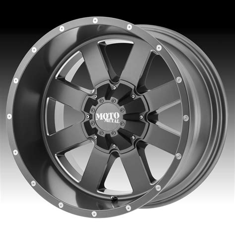 Moto Metal Mo962 Satin Gray Milled Custom Wheels Rims Moto Metal