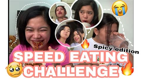 Speed Eating Challenge Spicy Edition Ft Ken Naiyak Kami Vanessa Nariz Youtube