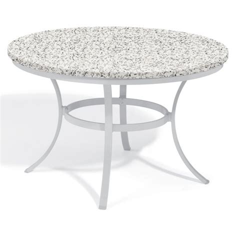 Outdoor Oxford Garden Travira 48 In Lite Core Round Patio Dining Table