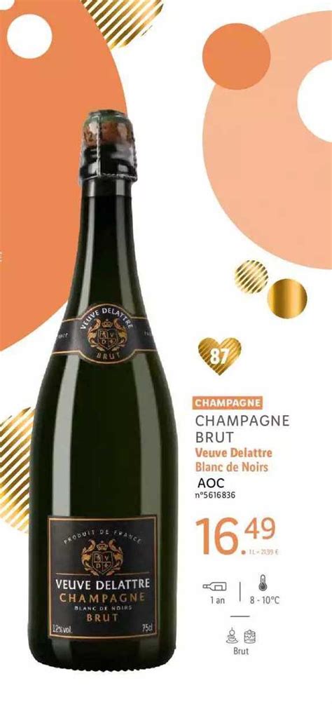 Offre Champagne Brut Henri Delattre Aoc chez Lidl