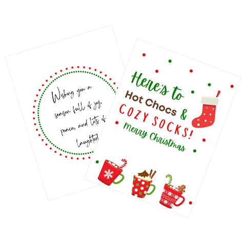 December Here S To Hot Chocs And Cozy Socks Lds Ministering Gift Idea Primary Gift Idea