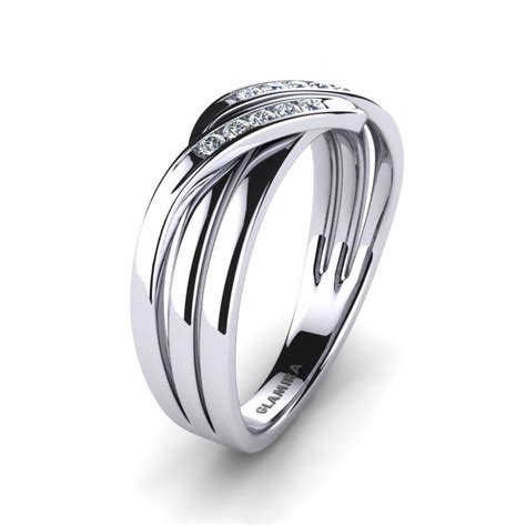Buy 012 Carat Round Cut 14k White Gold Diamond Glamira Ring Luna