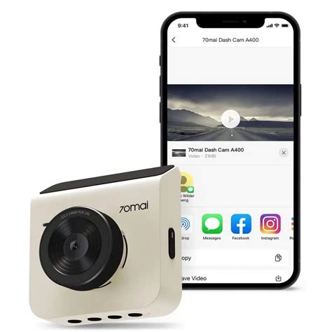 70mai Dash Cam A400 Araç İçi Kamera - Beyaz