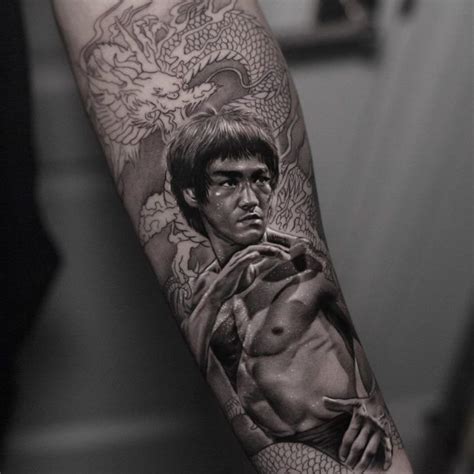 tatouage bruce lee sur avant bras  tattoo  bruce lee art