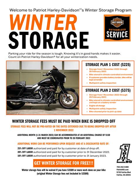 Winter Storage | Summit Harley Davidson®