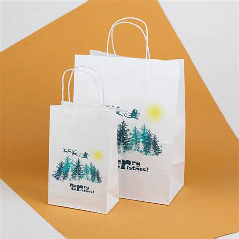 Рождественские подарочные пакеты 260*150*350 Праздничный пакет "Marry ...