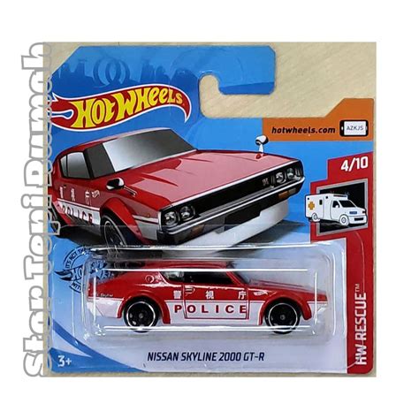 Hot Wheels Nissan Skyline GT R HW H T Kenmeri Then And Now Rescue Shopee Malaysia