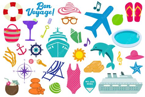 Cruise Vacation Clip Art Graphic By Patterns For Dessert · Creative Fabrica