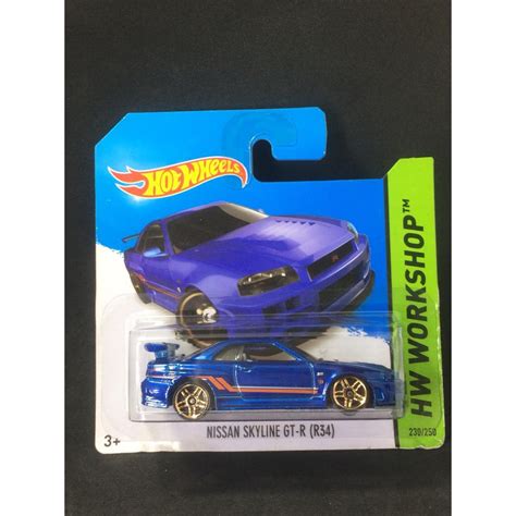 H20 HOT WHEELS Nissan Skyline GT R R34 HW Workshop Shopee Malaysia
