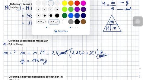 Chemisch Rekenen Oefeningen Op Mol Massa Molaire Massa Herhaling 3de Jaar Youtube