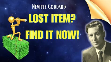 The SECRET FIND LOST Or STOLEN Items Works Everytime Neville Goddard