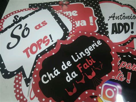 Plaquinhas Divertidas Ch De Lingerie Elo Produtos Especiais