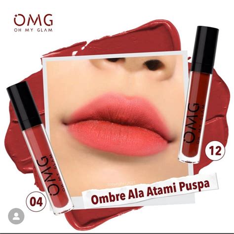 Jual 𝐁𝐘 𝐀𝐃𝐈𝐍𝐃𝐀 Paket Ombre OMG LipCream isi pcs Soft Nude Oh My Glam Matte Lip cream Shopee