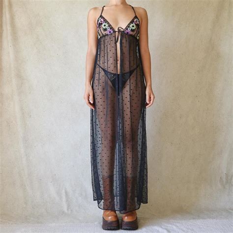 Savage X Fenty Daisy Print Lingerie Duster Depop