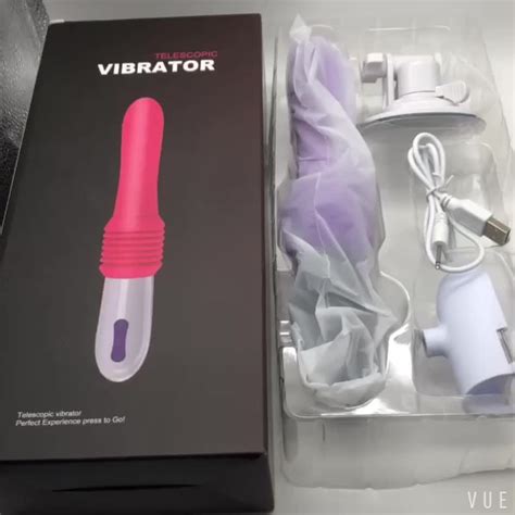 Frequency Dildo Vibrator Rechargeable Rotating Beads Telescopic