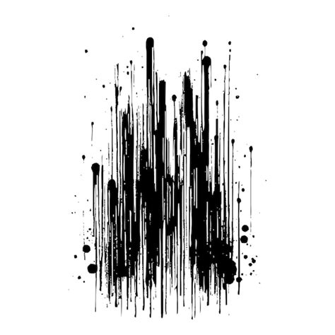Collection Of Ink Splatters Ink Splashes El Close Up Of A Black And