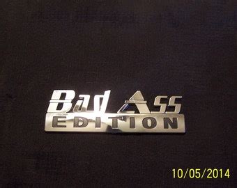 Bad Ass Edition Chrome Automobile Personality Emblem