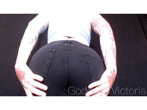 Cruel Seductress Goddess Victoria Black Jeans Ass Worship