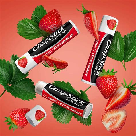 Chapstick Classic Strawberry Flavor Lip Balm Sinin