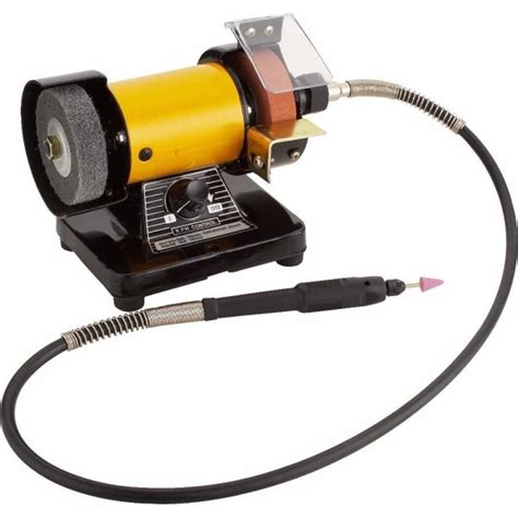 MINI MOLA DA BANCO SMERIGLIATRICE MINI TRAPANO 200W REGOLABILE