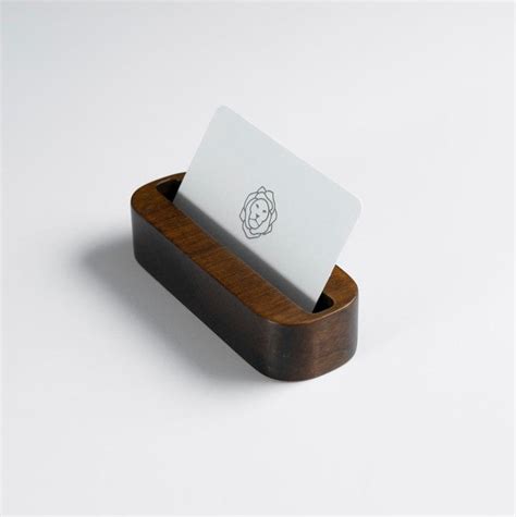 Business Card Holder Wooden Desk Organizer Desktop Card - Etsy