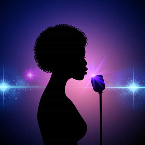 Best Black Singer Illustrations Royalty Free Vector Graphics And Clip