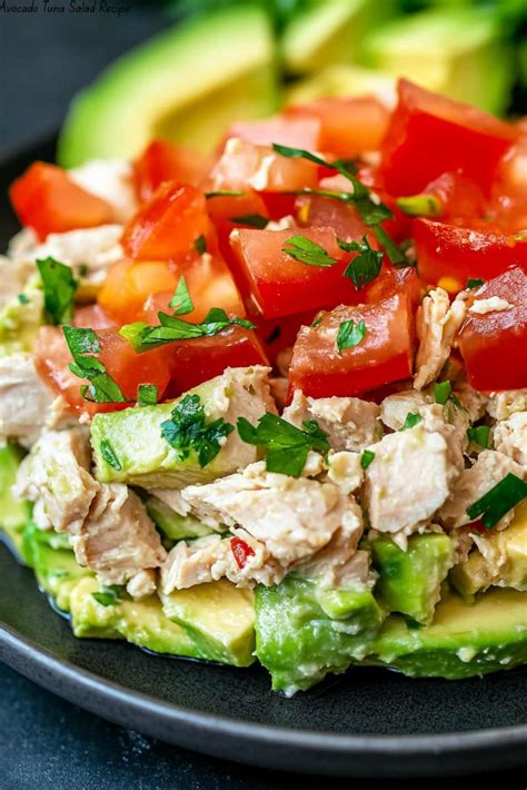 Avocado Tuna Salad Recipe Justworthi