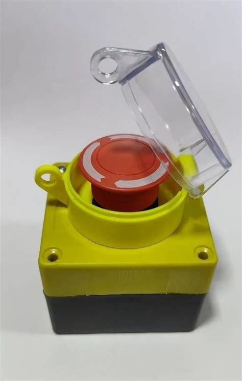 Emergency Stop Switch With Protective Cover Plastic At 350 Piece In