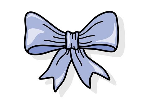 Set Of Hand Drawn Color Doodle Bow 12687616 Vector Art At Vecteezy