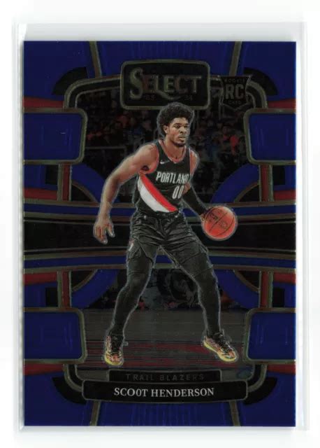 SCOOT HENDERSON 77 2023 24 Panini Select Trail Blazers Concours Rc EUR