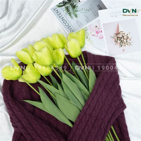 Hoa Tulip Nhân Tạo Trang Trí Dvn Tổng Kho Hoa Lụa