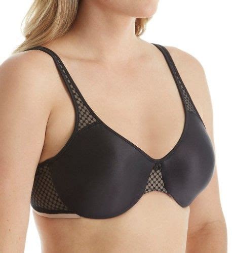 Bali 3385 Passion For Comfort Minimizer Underwire Bra Black Nude 42DDD