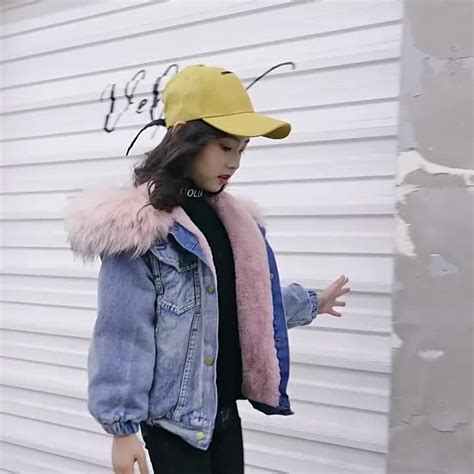 HOT เสอแจคเกตยนสบขนสำหรบเดกผหญงเสอมฮดแบบสนสไตลตะวนตกสำหรบเดกผหญง