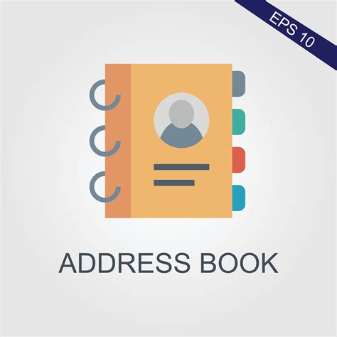 icon address book. with white background. Vector symbol are used for