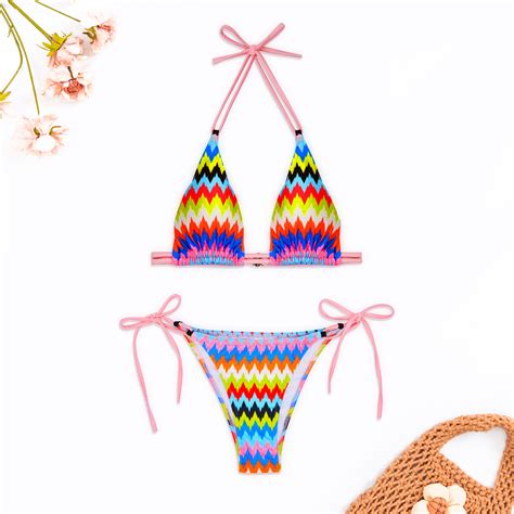 Wave Print Bikini Manufacturers Suppliers And China Factory Wholesale Abely