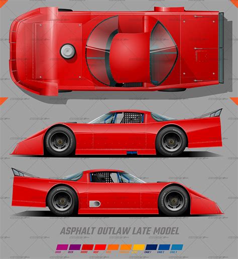 Asphalt Outlaw Late Model Template School Of Racing Graphics