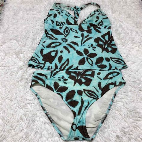 Sunsets Womens Swimsuit Large Piece Floral Bikini Bathing Suit L EBay