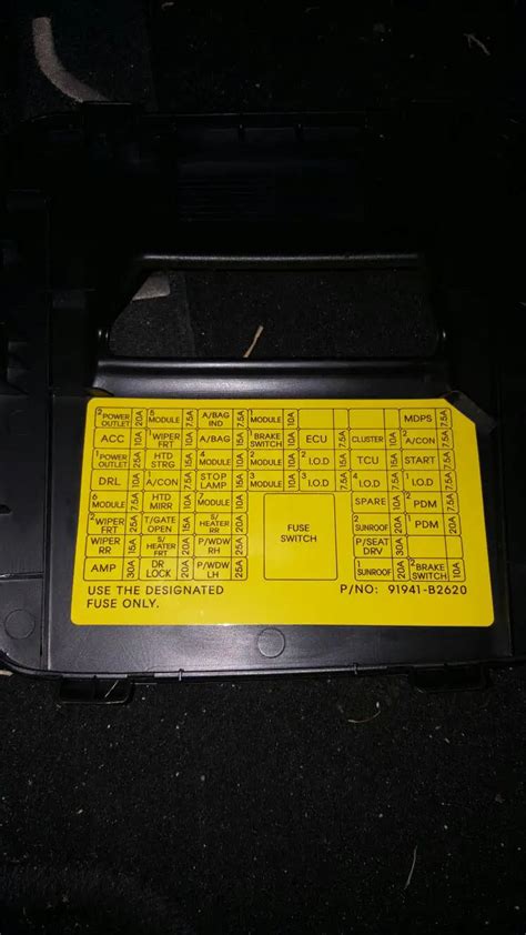 2013 Kia Soul Fuse Box Diagrams