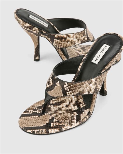 Naked Wolfe Martine Snake In Metallic Lyst UK